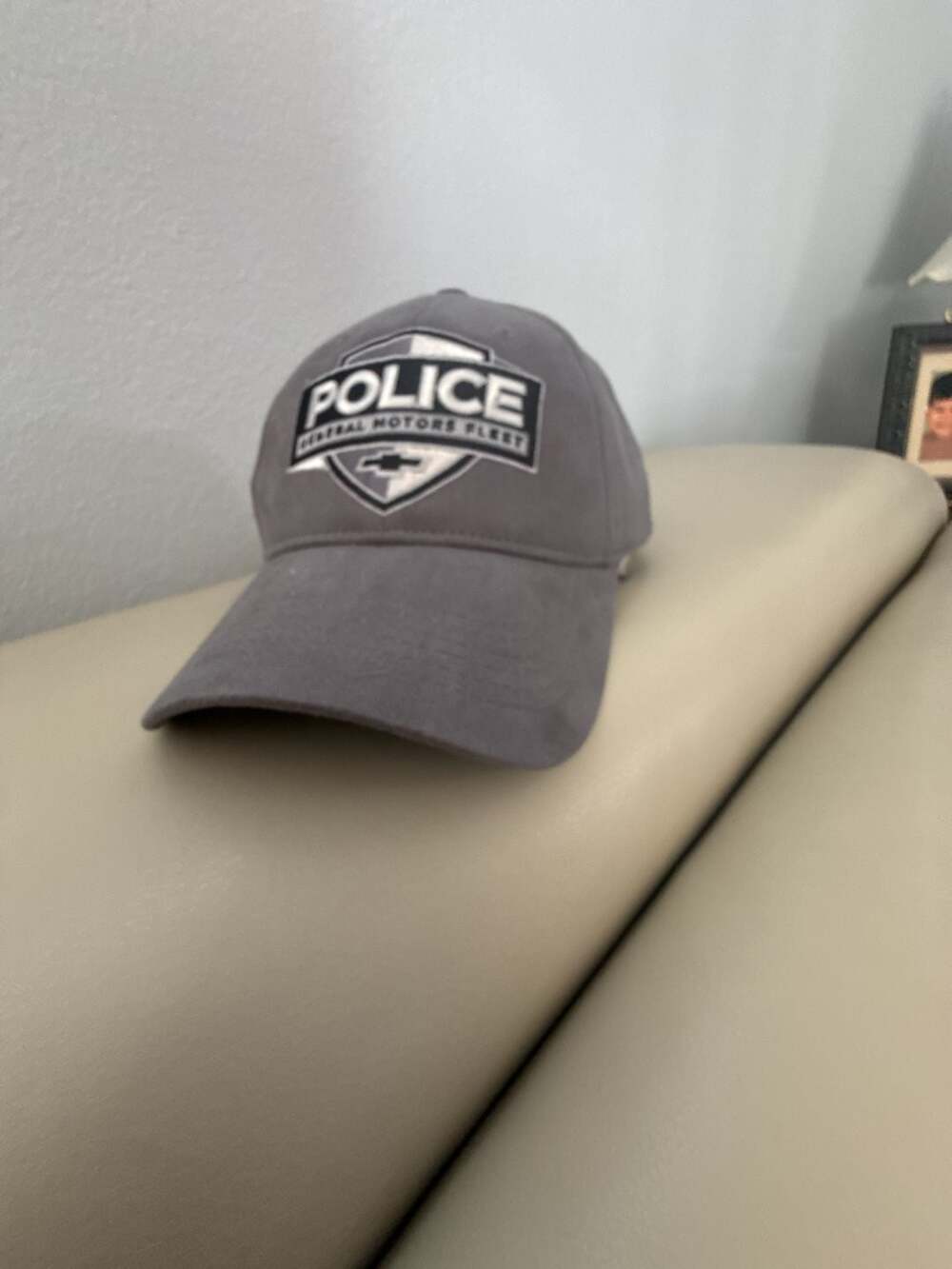 Chevrolet General Motors Fleet Police Grey Strapback Hat Cap